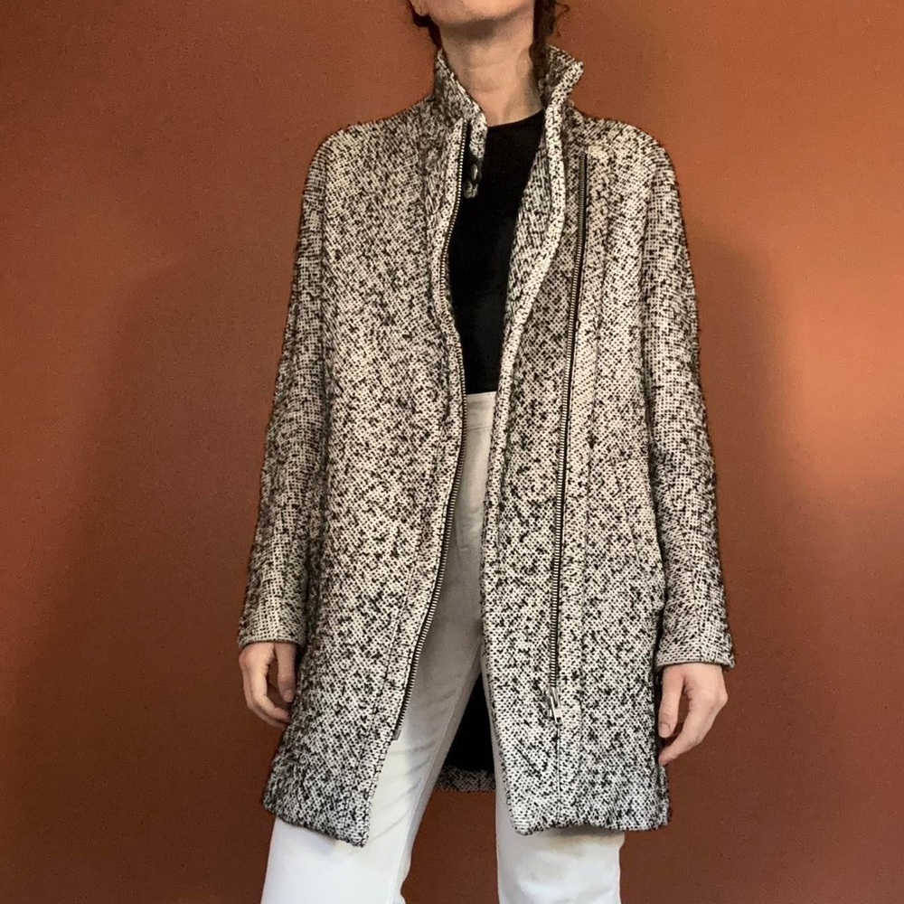Madewell Women's Black and White Coat